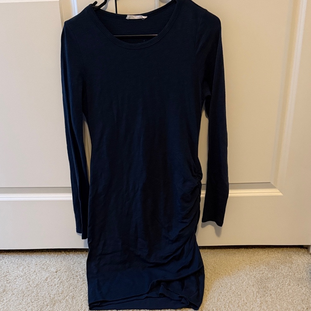Navy Long Sleeve Dress